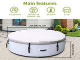 Large tub for 4 to 6 People, Portable Outdoor spa with 150 airjets and 1 Thermal Cover Massage 25339527