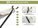 9ft Steel Hammock with Built-in Wheel, Portable Hammock for Outside, Heavy-Duty Hammock 35613179