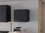 Black Hi Wall Cabinet with 1 Door B062P252191