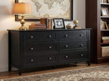 Black embossed P2 Particleboard MDF Melamine 120*40*80cm Framed Double-row Double-handle 88227557
