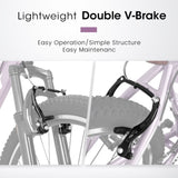 A26208 Ecarpat 26 Inch Bike, 21-Speed V-Brake, Front Suspension, Carbon Steel Frame W2563P180665