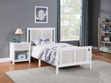 Connelly Twin Bed White/Rockport Gray 27511-WH