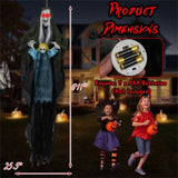 Halloween Animated Witch Decor - Sound-Triggered Activation, Included Hanging Rope, Realistic Torn 23945125