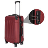 3-in-1 Portable ABS Trolley Case 20" / 24" / 28" Wine Red 87679320