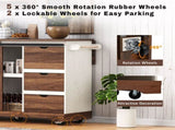 K&K 55.5" Farmhouse Kitchen Island with Drop Leaf, Kitchen Storage Island with Barn Door, Power 68516003