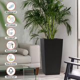 30 in Tall Large Flower Potser with Self-Watering Drainage Holes&Inner Trays Indoor Outdoor W3213P325511