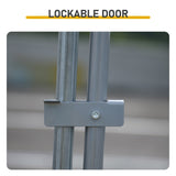 20 x 10 ft Large Metal Chicken Coop, Walk-in Poultry Cage Chicken Hen Run House with Waterproof 93859806