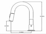 8-Inch Widespread Lavatory Faucet, 2-Handle 3-Hole with Pop-Up Drain and 360&deg Pull-Down Sprayer, 20847102