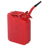 ZUN 20L US Standard Cold-rolled Plate Petrol Diesel Can Gasoline Bucket with Oil Pipe Red 10380296