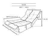 Single sofa reclining chair Japanese chair lazy sofa tatami balcony reclining chair leisure sofa W24463598