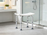 Shower Chair, Adjustable Height Shower Stool with Built-in Handles, Non-Slip Bath Bench Seat for 72542791