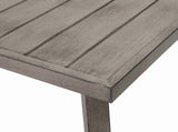 Outdoor Iron Dining Table Weather-Resistant & Space-Saving for Patio Use W3990P456537
