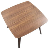 Folia Mid-Century Modern Dinette Table in Walnut by LumiSource B202P223343