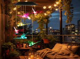 2PCS-Outdoor Solar Wind Chimes, Solar Dragonfly Wind Chimes, Color Changing LED Wind Chime Light, 45297444