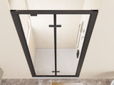 Framed Bi-fold Pivot Shower Door 30"x72" Space-saving Folding Shower Enclosure, 1/4" Clear Tempered W3048P469288