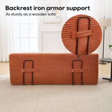 Loveseat Sofa with Memory Foam & Steel Frame - No Assembly, Convertible 2-in-1 Design, Corduroy W2959P278453