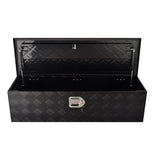 Black Aluminum Tool Storage Box Fit For Pickup Truck Bed Lock MT018002 01762450