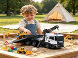 2-Piece Kids Construction Vehicle Toy Set, Scania Licensed Tow Truck & Excavator, Friction Drive, 64288257