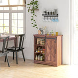 Kitchen Sideboard Storage Cabinet - Brown 76444095