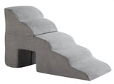 5 Step Pet Stairs for Dog,Cat Grey 07363262