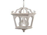 4 - Light Wood Chandelier, Hanging Light Fixture with Adjustable Chain for Kitchen Dining Room Foyer W2078138918