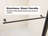 44-48.in W x 72.in H Pivot Shower Door, 1/4 inch Thick Clear Tempered Glass Swing Shower Door with W3048P469340