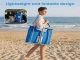 Folding Adjustable Chaise Lounge Chair, Portable Beach Lounge Chair with Backpack Straps & Side 83765864
