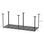 ZUN 3x8 Overhead Garage Storage Rack, Heavy Duty Adjustable Ceiling Mounted Storage Racks, 750LBS Weight 21440771