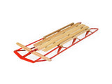 Classic Winter Sled - Sit/Lie Dual-Use, Pre-Drilled Steering Bar, Outdoor Snow Fun 19800956