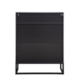 5-Tier Shoe Storage Cabinet, Wooden Shoe Cabinet with Doors Modern Shoe Organizer with Open Shelves W1321P151573