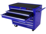 7 DRAWERS MULTIFUNCTIONAL TOOL CART WITH WHEELS-BLUE W1102107326