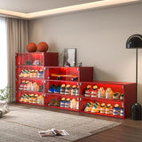 red LED light shoe box three layers with glass doors W1320P183135