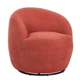 Galleria 360 Swivel Teddy Sherpa Barrel Chair, Coral T2574P241758