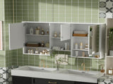 55 inch Wall-Mount 3-in-1 Mirror Cabinet with Adjustable Shelf, Soft-Closing Hinges, High-Quality N710P401336K