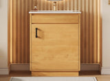 20-inch Bathroom Vanity with Ceramic Sink, Freestanding Single Vanity Set with Soft Closing Door, N710P334910P