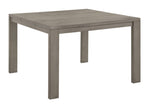 ZUN 1pc Contemporary Counter Height Expandable 18"LEAF Square Table Rustic Brown Gray Finish Dining B011P240948