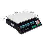 ZUN ACS-30 40kg/5g Digital Price Computing Scale for Vegetable US Plug Silver & Black 93678793