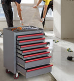 7-Drawer Rolling Tool Chest with Locking Wheels & Drawers, 18.1" D x 26.6" W x 38.3" H Mobile Tool W3037P309487