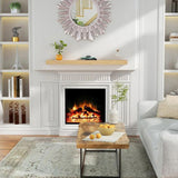 Fireplace Mantel, 60" Wood Floating Fireplace Shelf, Wall Mounted Handcrafted Wood Brack, Mantels 33648636