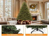 6ft Pre-Lit Artificial Christmas Tree with 880 Tips and 250 Warm Lights for Home and Party 06368745