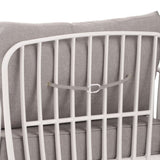 Outdoor Patio Club Chair, Modern Patio Furniture, Waterproof Thick Cushion Deep Seating for Porch, N780P199454W