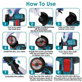 Cordless Mini Angle Grinder- 2x12V 1100mAh Batteries , 19000RPM Motor, Air Vents for Heat 87962141