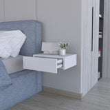 Vienna Floating Nightstand, Sleek Wall-Mounted Design with Spacious Drawer Storage B128P176112