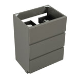 ZUN Alice-24F-102,Floor cabinet WITHOUT basin, Gray color, With three drawers, Pre-assembled W1865107750