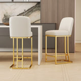 Dining Bar Chairs Set of 2 Modern style bar chairs with simple design, Creative Design comfortable W1727P240719
