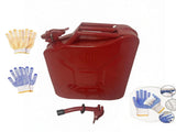 20L US Standard Cold-rolled Plate Petrol Diesel Can Gasoline Bucket with Oil Pipe Red 2 Pairs of 03165863