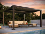 10' x 10'Pergola Modern Style with Adjustable Louvers for Outdoor Roof, Garden, Easy Assembly, 51480897