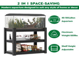 40-50 Gallon Fish Tank Stand - Metal Aquarium Stand, 31.5 "L x 18 "W x 34"H Adjustable Heavy Duty 73821722