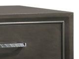 Grey 2-drawer Nightstand B062P181324
