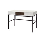 ZUN Verster Natural & Black Finish Writing Desk W/USB B2726P288028